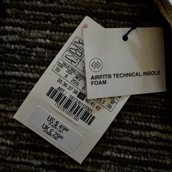 NWT Zara Gold Strappy Sandals Size 39 - Picture 5 of 6